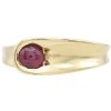 0.40ct Cabochon Natural Ruby Ring 14K Gold