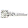 0.99ct Old European Diamond Art Deco Ring 14K White Gold Angled
