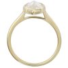 1.51ct J-SI2 Marquise Diamond Bezel Set Engagement Ring in 14K Yellow Gold Profile