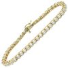 1.5ctw Diamond Tennis Bracelet 14K Two Tone Gold