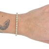 1.5ctw Diamond Tennis Bracelet 14K Two Tone Gold Modeled