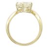 1.98ct Round Solitaire Curved Engagement Ring 14K Yellow Gold GIA Certified Profile