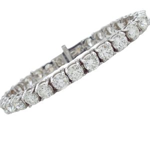 15 Carat Diamond Tennis Bracelet White Gold