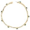 4.68ctw Emerald Line Bracelet with Diamond Accents 14K Gold side
