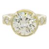 5 carat round brilliant statement engagement ring bezel