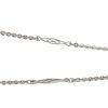 5.69ct Pear Cut Aquamarine Art Deco Necklace 14k White Gold Chain Detail