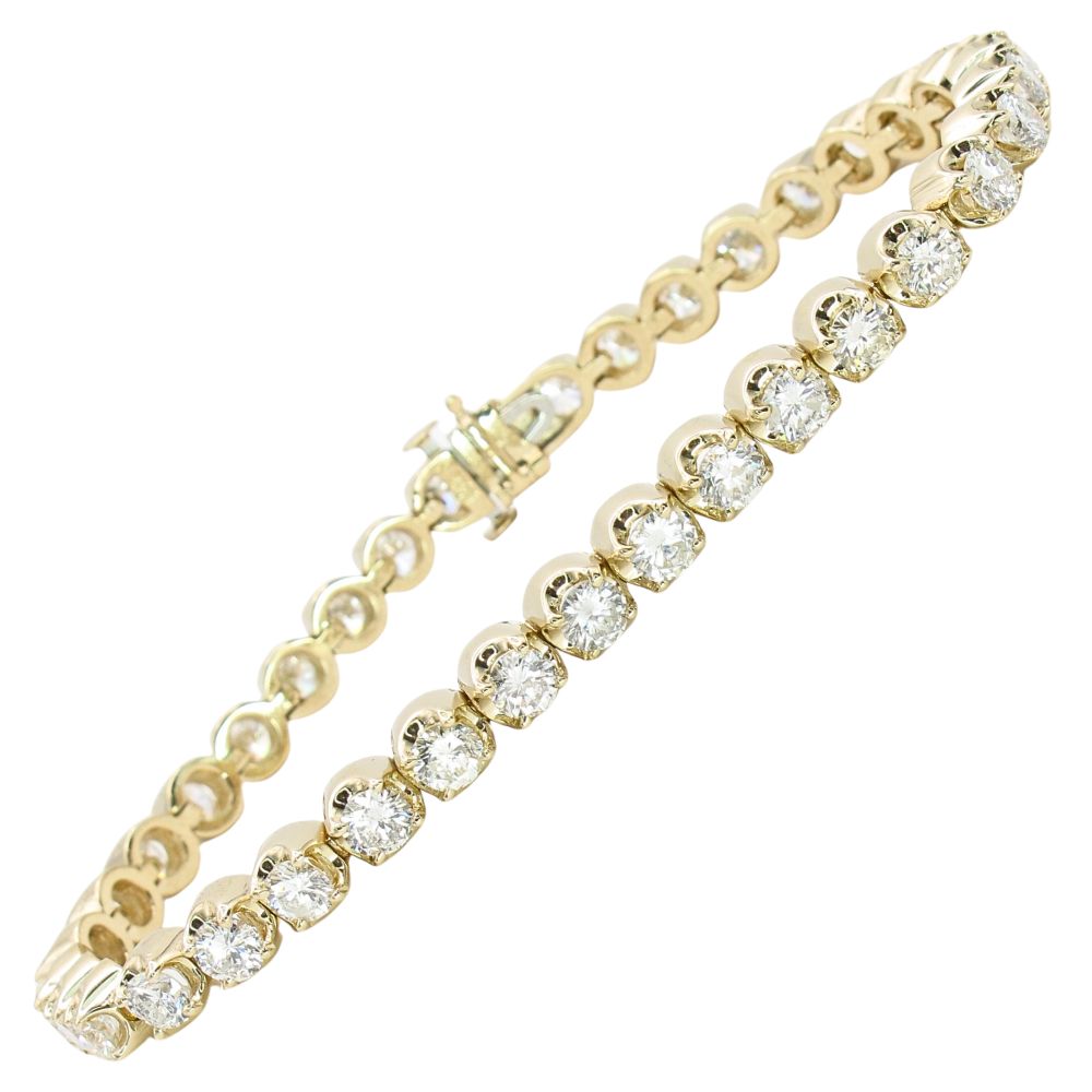 6.29ctw Diamond Tennis Bracelet 14K