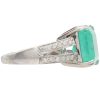 6.82ctw Emerald Ring with Diamond Accents in 14K White Gold side