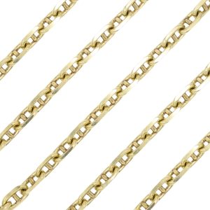 Anchor Link Chain Necklace 14K Gold 24 Length links