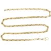 Fancy Link Chain Necklace 14K Gold 20.5 Length full