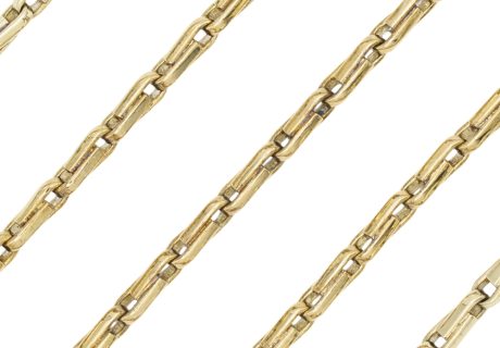 Fancy Link Chain Necklace 14K Gold 20.5 Length links