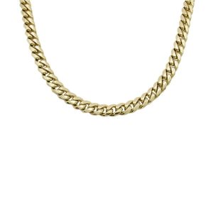 Miami Cuban Chain 14k Gold 23 Inch Close