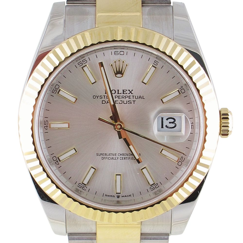 Pre-Owned Rolex Datejust 41MM (2025) Two Tone#126333 Front Close