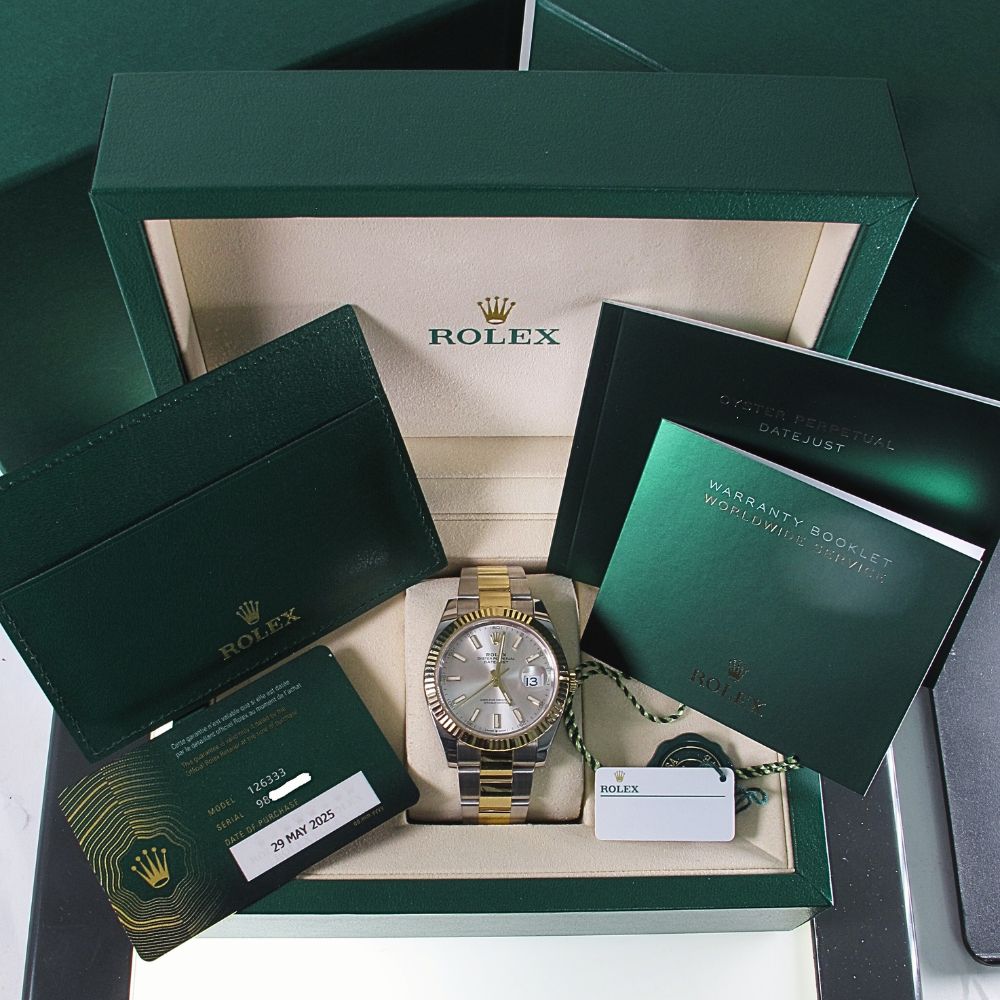 Pre-Owned Rolex Datejust 41MM (2025) Two Tone#126333 b and p inbox