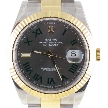 Pre-Owned Rolex Datejust 41MM Wimbledon (2018) Two Tone#126333