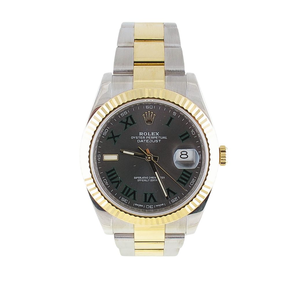 Pre-Owned Rolex Datejust 41MM Wimbledon (2018) Two Tone#126333 Front
