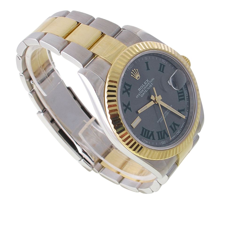 Pre-Owned Rolex Datejust 41MM Wimbledon (2018) Two Tone#126333 right