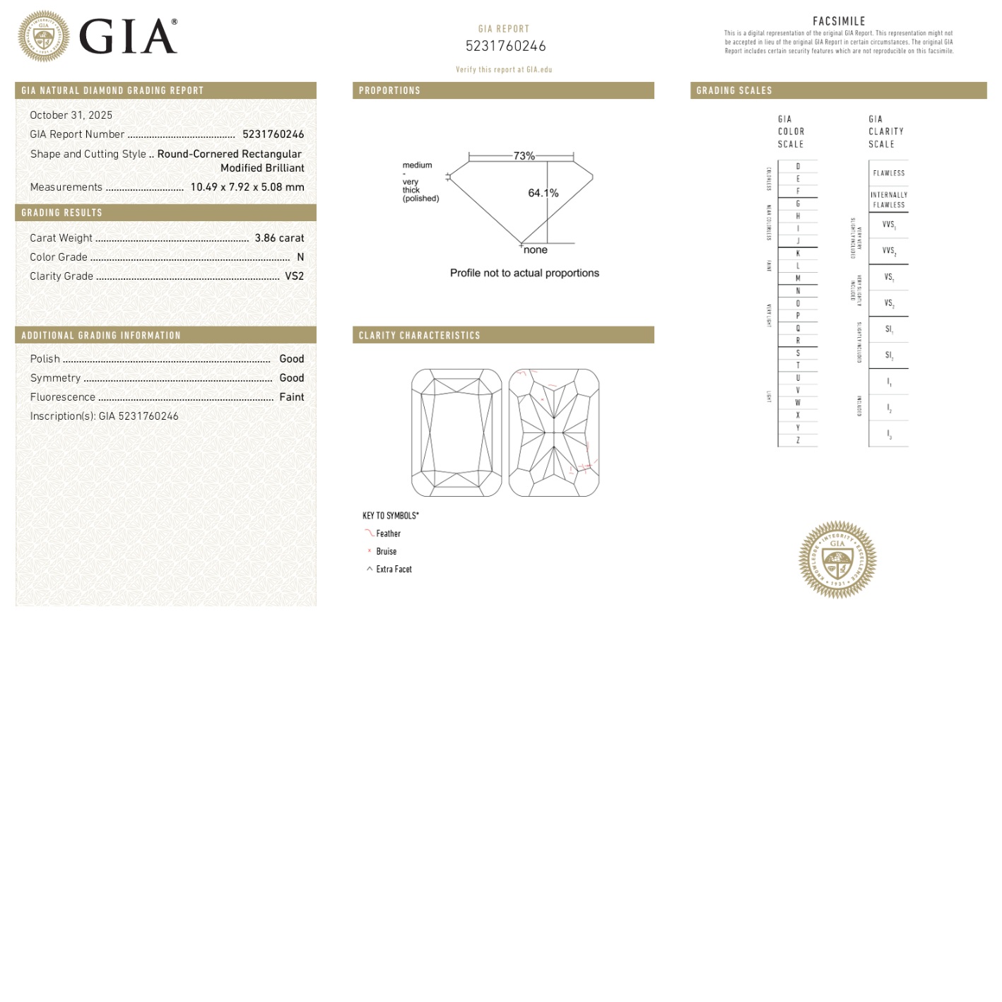 Radiant Cushion 4 carat Yellow Diamond GIA Certificate Radiant Cushion 4 carat Yellow Diamond GIA Certificate