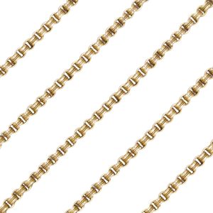 Victorian Era Handmade Chain Necklace 15K18K Gold links