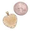 i love you Pendant Charm 14K Gold reverse love of my life