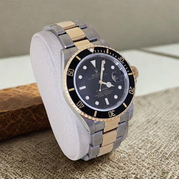 two tone black dial Rolex submariner for sale at Arnold Jewelers near Tampa