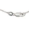 0.43ctw Diamond & Sapphire Art Deco Pin Turned Necklace 14K White Gold Clasp