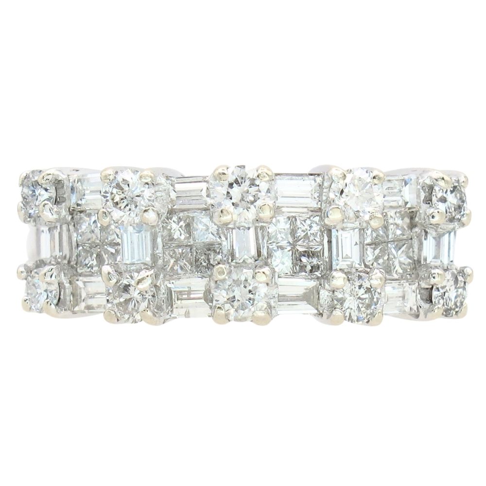 1.41ctw Mixed Baguette Diamond LeVian Ring 18K