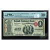1865 $1 National Bank Note PMG 30 EPQ | Providence RI