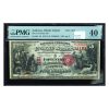 1875 $5 National Bank Note PMG 40 – Red Seal, Anthony, RI (Charter #1161)