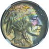 1936 Satin Proof Buffalo Nickel PF68 NGC – Monster Rainbow Toned Gem