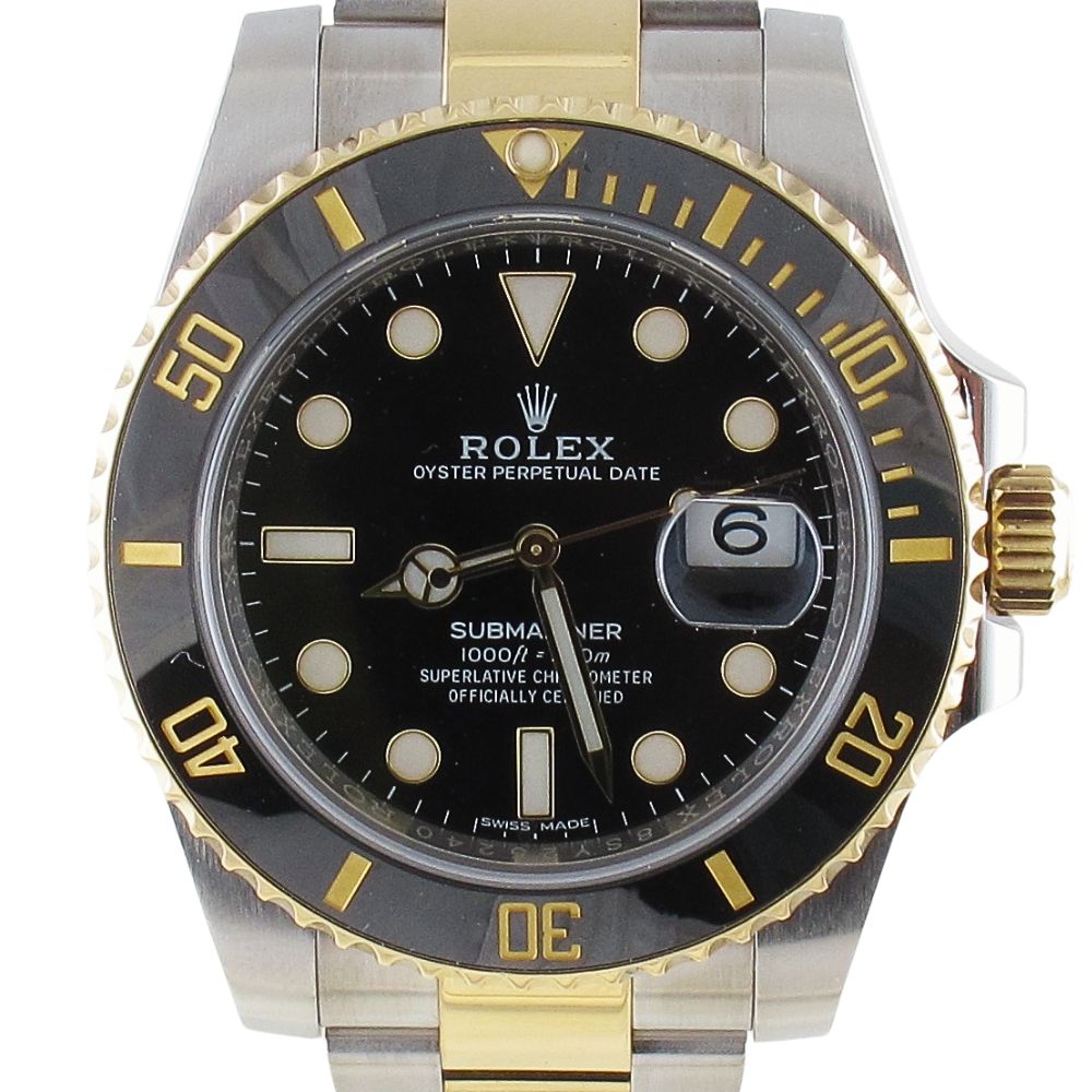 Buy Pre-Owned 2017 Rolex Submariner Two-Tone Black Dial | Arnold