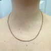 Bead Ball Pull Chain Necklace 18K Gold 20.25 Length worn