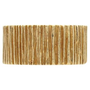 Tiffany & Co Bark Texture Band Ring 14K Gold front