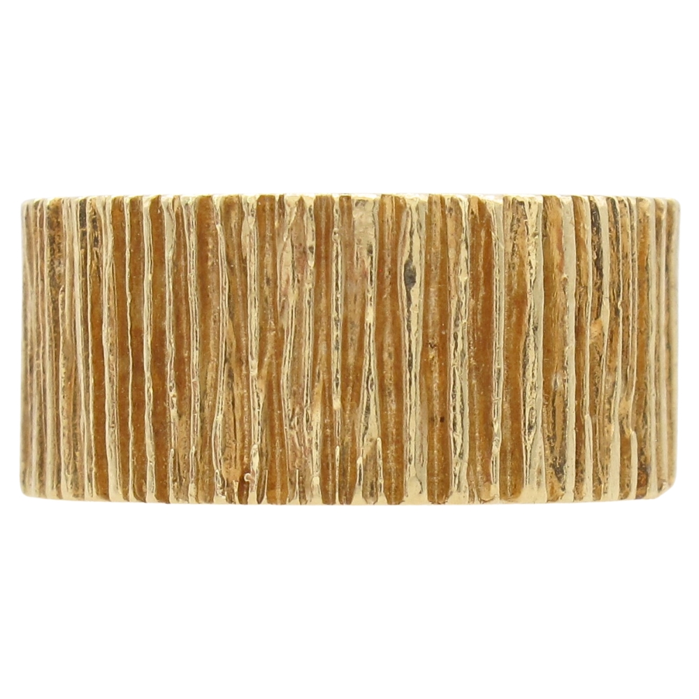 Tiffany & Co Bark Texture Band Ring 14K Gold