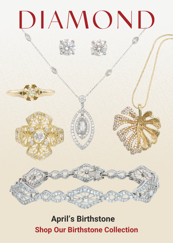 April Diamond birthstone jewelry in Tampa