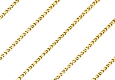 Franco Chain Link Necklace 18K Gold 18 Length links