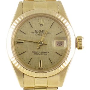 Pre-Owned Ladies Vintage 26MM Rolex Datejust (1970) 18kt Yellow Gold Model 6917