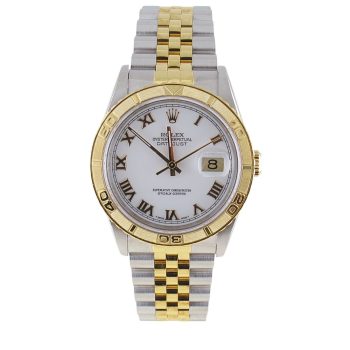 Pre-Owned Rolex 36MM Two Tone Datejust Thunderbird (1990) 16263 Front