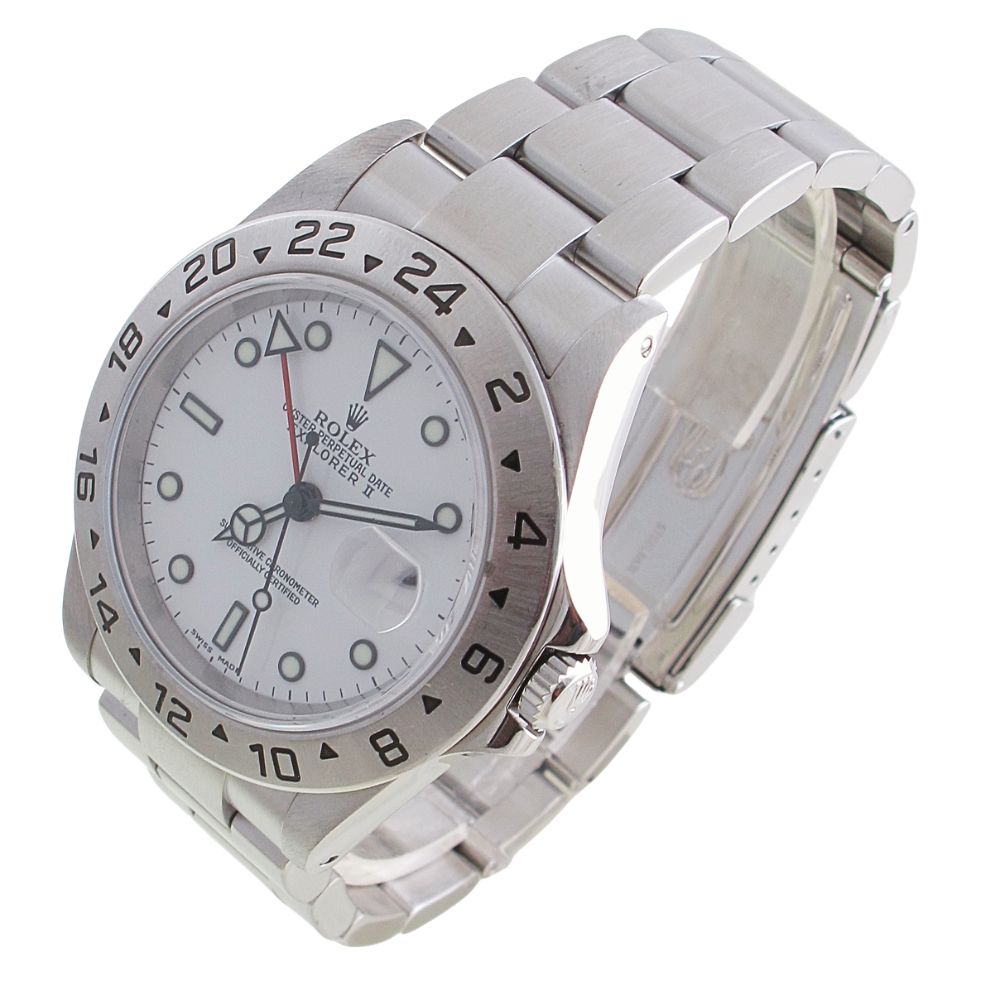 Buy Pre-Owned Rolex 40MM Explorer II (2004) Stainless Steel 16570