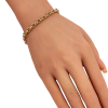 14K Gold Solid Link Bracelet Size Comp