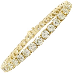 17.22ctw Diamond Tennis Bracelet 14K Yellow Gold front