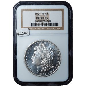 1901-O Morgan Dollar MS66PL NGC Cert Front