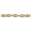 .25ctw Diamond Marquise Milgrain Band Ring 14K Yellow