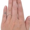 .26ctw Diamond Curved Band Ring 14K Modeled White Gold
