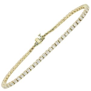 3ctw Diamond Tennis Bracelet 14K Yellow Gold