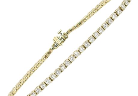 3ctw Diamond Tennis Bracelet 14K Yellow Gold