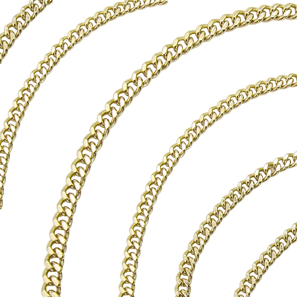 14K Gold Curb Link Chain 3mm
