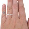 .84ctw Round & Baguette Diamond Band Ring14K White Gold Modeled