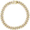 Cuban Chain Link Bracelet 18K Two-Tone Gold front