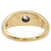 Edwardian 0.29ct Old European Diamond Solitaire Ring 14K Gold back